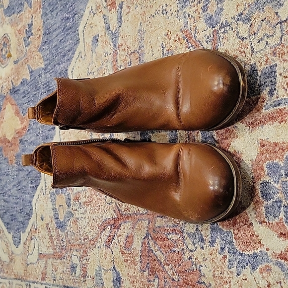 Lucky Brand Leather Ankle Boots (brown) women's size 10 - Picture 3 of 4